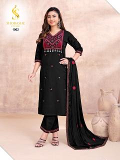 Shodashe kesar 3pcs surat set kurti catalogue wholesale